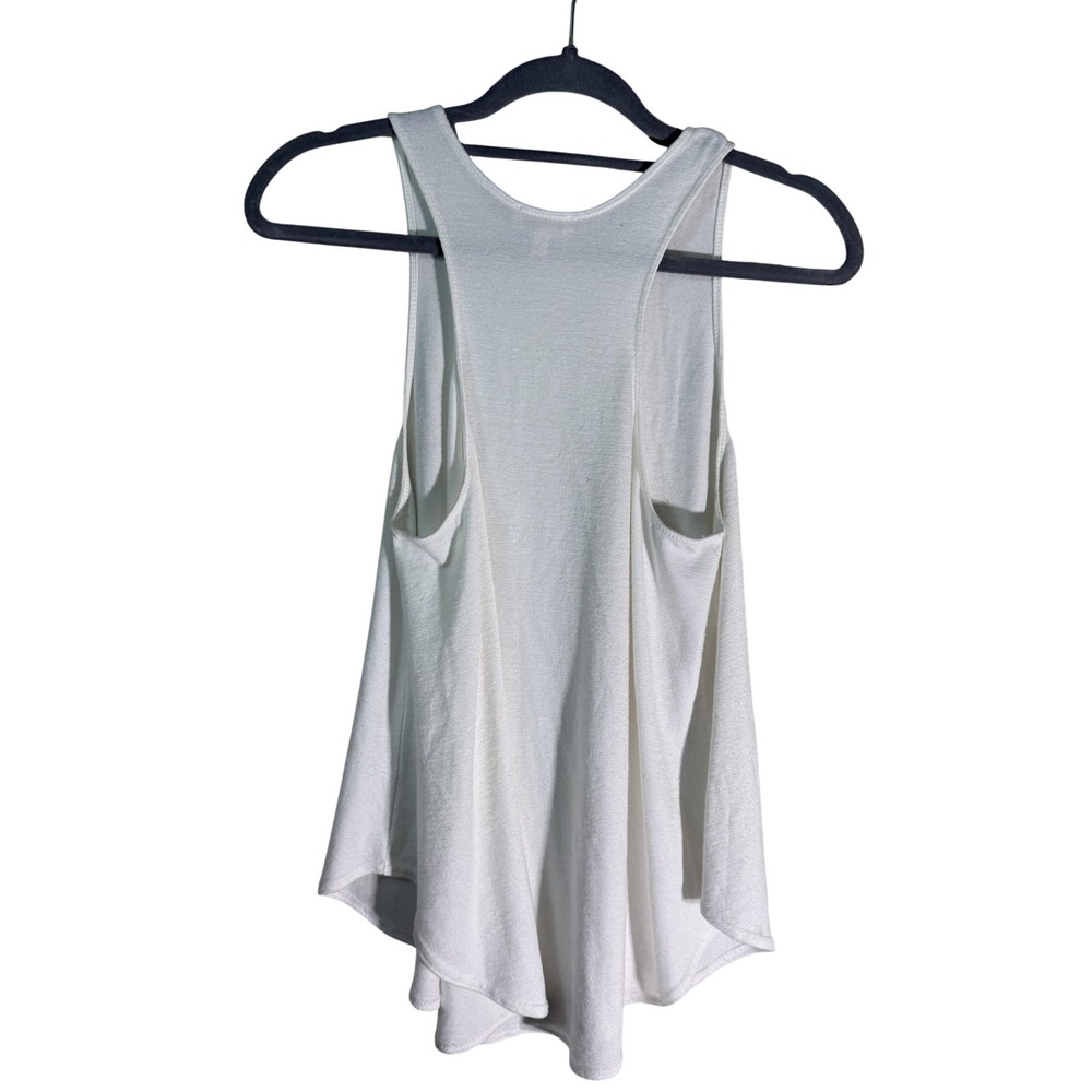 Wilfred Free Aritzia White Racerback Flowy Tank Top Large